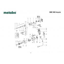 Metabo Spare Parts for Percussion Drill SBE 900 Impuls