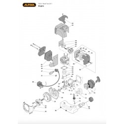Alpina Spare Parts for Brushcutter TB 26