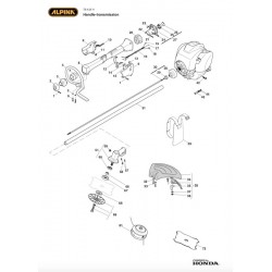 Alpina Spare Parts for Brushcutter TB 435 H