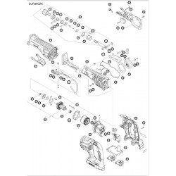 Makita Spare Parts for Cordless Reciprocating Saw DJR360ZK