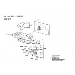 Bosch Spare Parts for Belt Sander PBS 75 E
