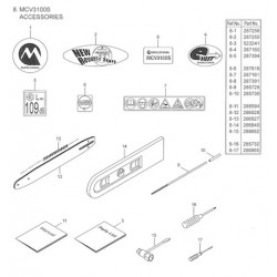 Ricambi Maruyama per Motosega MCV3100S
