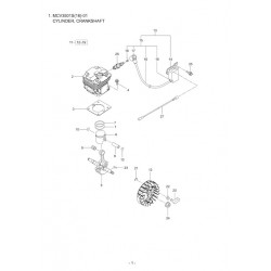 Ricambi Maruyama per Motosega MCV3501S(16)-01
