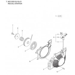 Maruyama Parts for Chainsaw MCV3501S(16)-01