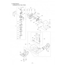 Maruyama Parts for Brushcutter BC3021RS-01