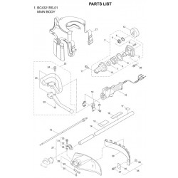 Ricambi Maruyama per Decespugliatore BC4321RS-01