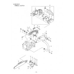 Maruyama Parts for Chainsaw MCV331T
