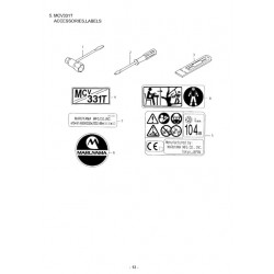 Maruyama Parts for Chainsaw MCV331T