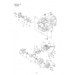 Maruyama Parts for Chainsaw MCV331(14)