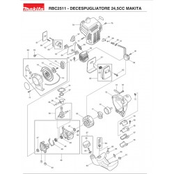 Makita Spare Parts for Brusch Cutter RBC2511