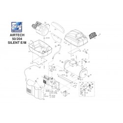 Fiac Spare Parts for Air Compressor AIRTECH 50 - 204 SILENT E/M