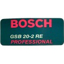 Targa di Fabbricazione per Trapano a Percussione GSB 20-2 RE