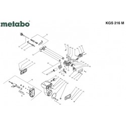 Ricambi Metabo per Troncatrice KGS 216 M/0102160400 10