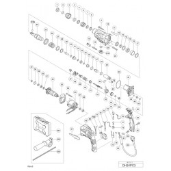 Hitachi Spare Parts for Rotary Hammer DH24PC3