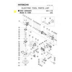 Ricambi Hitachi per Smerigliatrice Angolare G 13SE