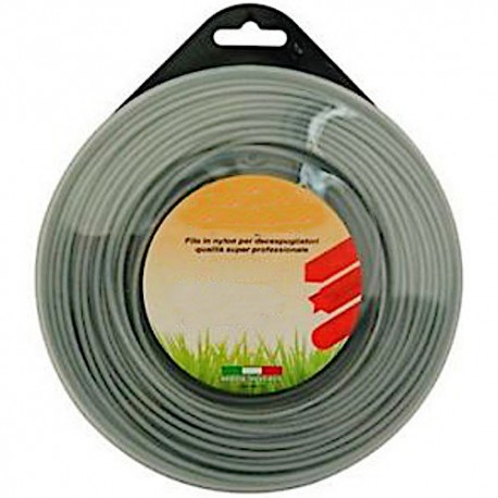 Filo Nylon per Decespugliatore mod.Quadro 3,3x15 Alluminium