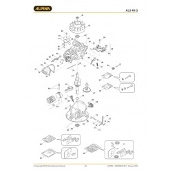 Alpina Spare Parts for Lawn Mower AL3 46 G