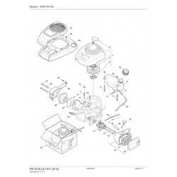 Alpina Spare Parts for Engine RS100 BLUE OHV