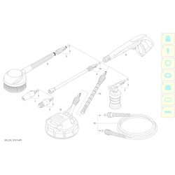 Black&Decker Spare Parts for Pressure Washer PW 1800 N WR - 12624