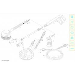 Black&Decker Spare Parts for Pressure Washer PW 1800 N WR - 2007 - 12507