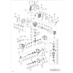 Tanaka Spare Parts for Engine Brush Cutter TCG 23ECP