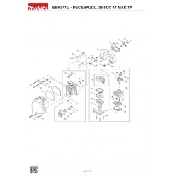 Makita Spare Parts for Brush Cutter EBH341U