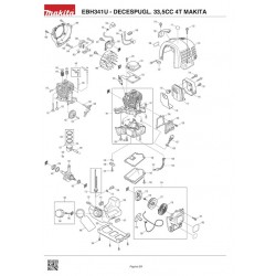 Makita Spare Parts for Brush Cutter EBH341U