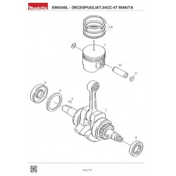 Ricambi Makita per Decespugliatore EM4340L