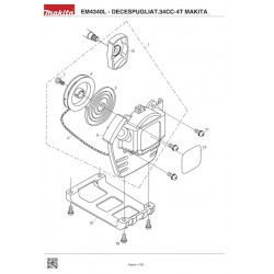 Makita Spare Parts for Brusch Cutter EM4340L