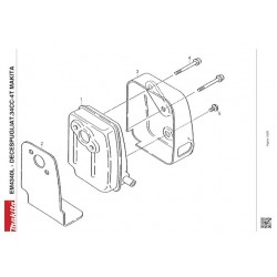 Makita Spare Parts for Brusch Cutter EM4340L