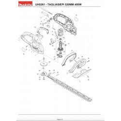 Makita Spare Parts for Electric Hedge Trimmer UH5261