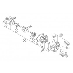 Hitachi Spare Parts for Engine Chainsaw CS30EH