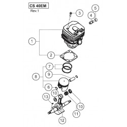 Ricambi Hitachi per Motosega CS40EM