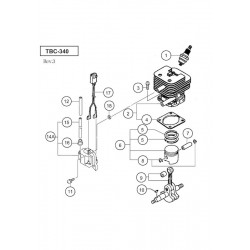 Tanaka Spare Parts for Engine Brush Cutter TBC-340