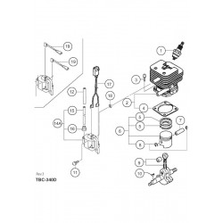 Tanaka Spare Parts for Engine Brush Cutter TBC-340D