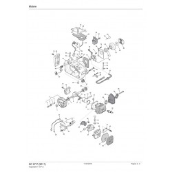 Castelgarden Spare Parts for Chaisaw XC 27 P