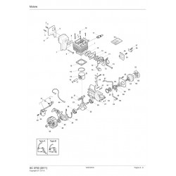 Castelgarden Spare Parts for Chaisaw XC 3700