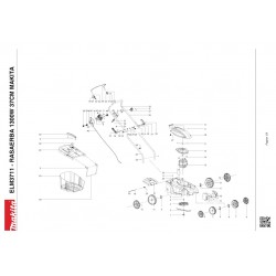 Makita Spare Parts for Lawn Mower ELM3711