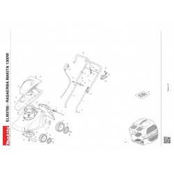 Makita Spare Parts for Lawn Mower ELM3700