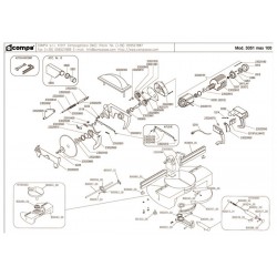 Compa-OMS Spare Parts for Portable Saws 305-3051 MAX 100
