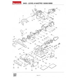Makita Spare Parts for Belt Sander 9403