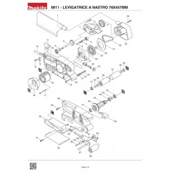 Makita Spare Parts for Belt Sander 9911