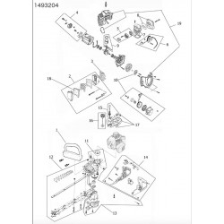 Valex Spare Parts for Petrol Hedge Trimmer TSS268D Catalyzed