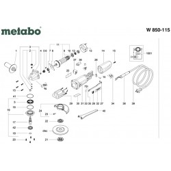 Metabo Spare Parts for Angle Grinder W 750-115