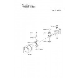 Ricambi Kawasaki per Tagliasiepi 2 Tempi TJ023V - 62190