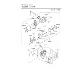 Ricambi Kawasaki per Tagliasiepi TJ023V - AG1-HT75R - 59110