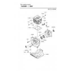 Ricambi Kawasaki per Decespugliatore Top 35U - TJ035E - 73121