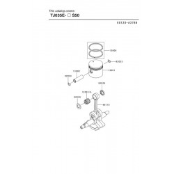 Kawasaki Spare Parts for Bruschcutter Top 35U - TJ035E - 73121
