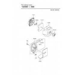 Ricambi Kawasaki per Decespugliatore Top 35U - TJ035E - 73121