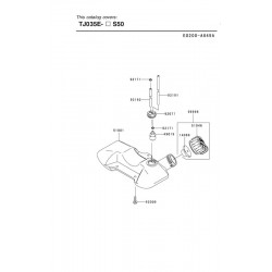 Kawasaki Spare Parts for Bruschcutter Top 35U - TJ035E - 73121
